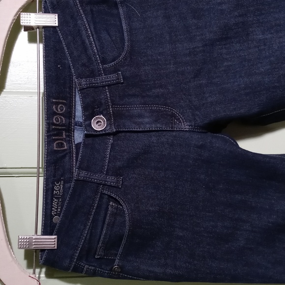 Women's DL1961 Jessica dark wash skinny zip pocket 25 high-end denim - Picture 5 of 15